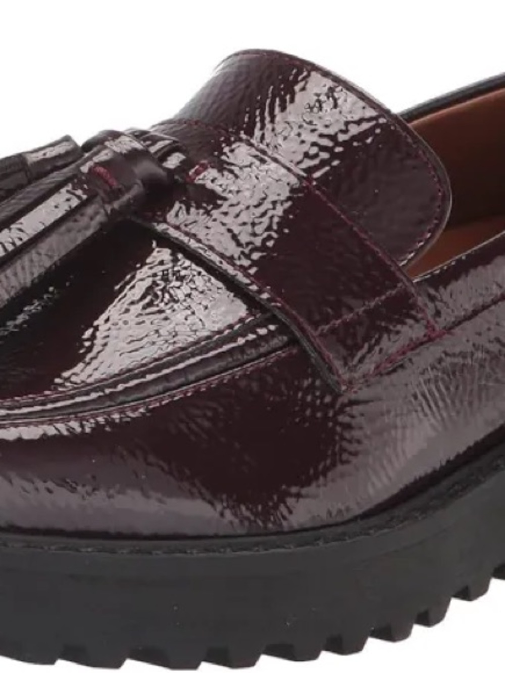 FRANCO SARTO Maroon CAROLYNN Faux Leather Loafer - Picture 2 of 14
